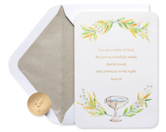 Love & Blessings Baptism Greeting Card