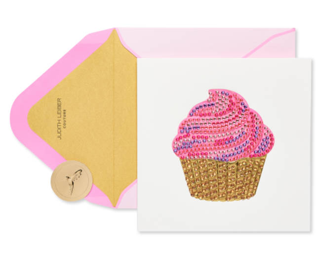 Gem Cupcake Birthday Greeting Card