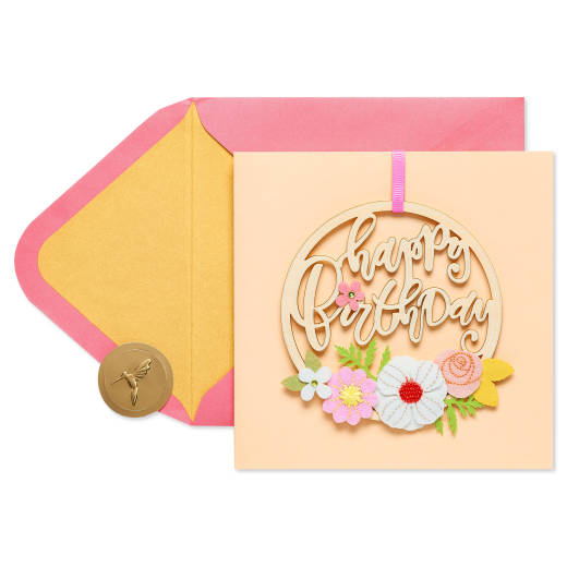 Floral Birthday Greeting Card