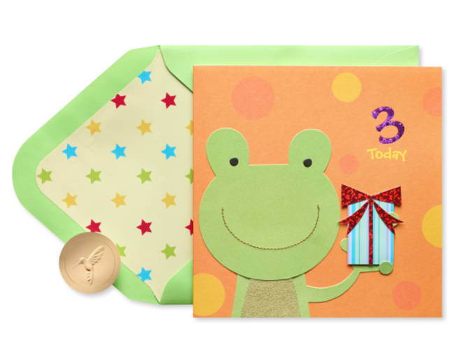 Hoppiest Birthday Ever 3rd Birthday Greeting Card