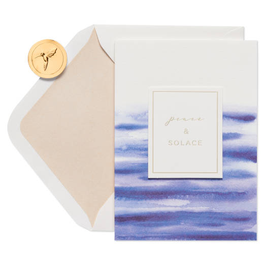 Peace and Solace Sympathy Greeting Card