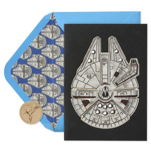 Star Wars™ Millennium Falcon™ Birthday Greeting Card