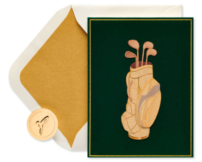 Golf Bag Birthday Greeting Card