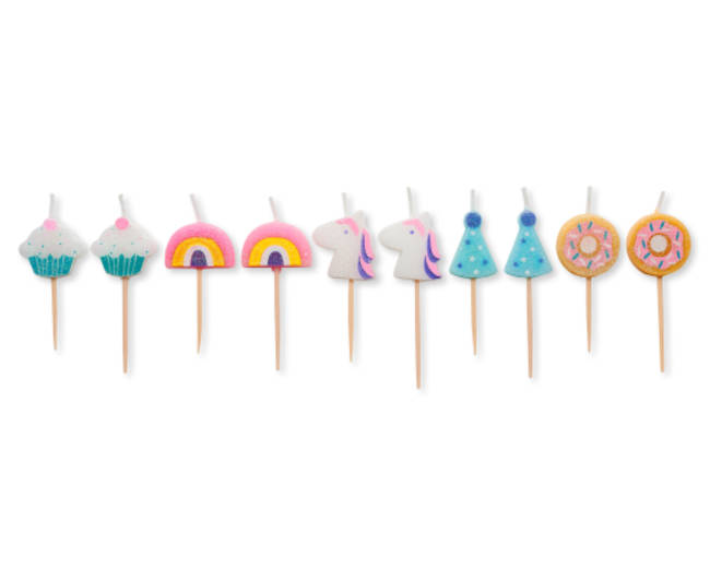 Unicorn Magic Birthday Candles 10-Count