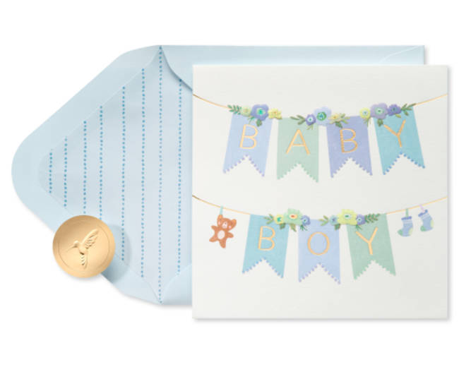 Little Miracle Baby Boy Greeting Card