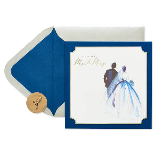 The New Mr. and Mrs. Wedding Greeting Card