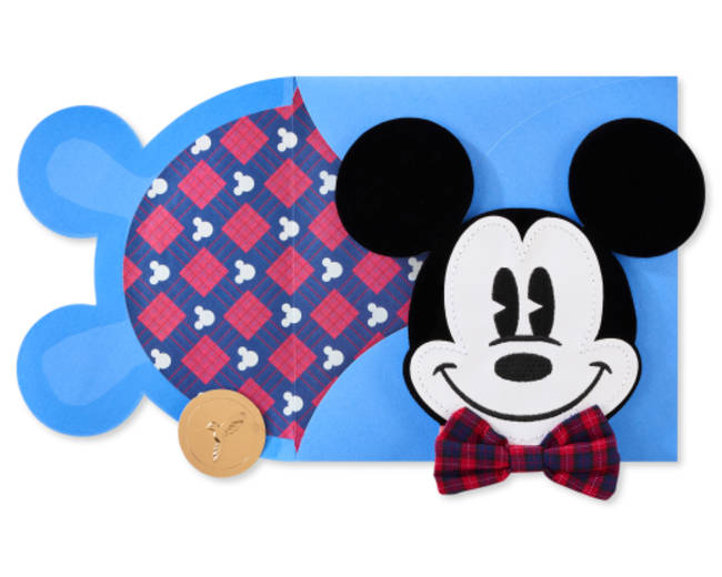 Mickey With Bowtie Birthday Greeting Card