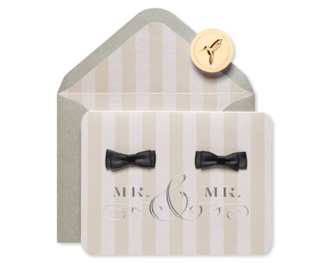 Mr. And Mr. Wedding Greeting Card