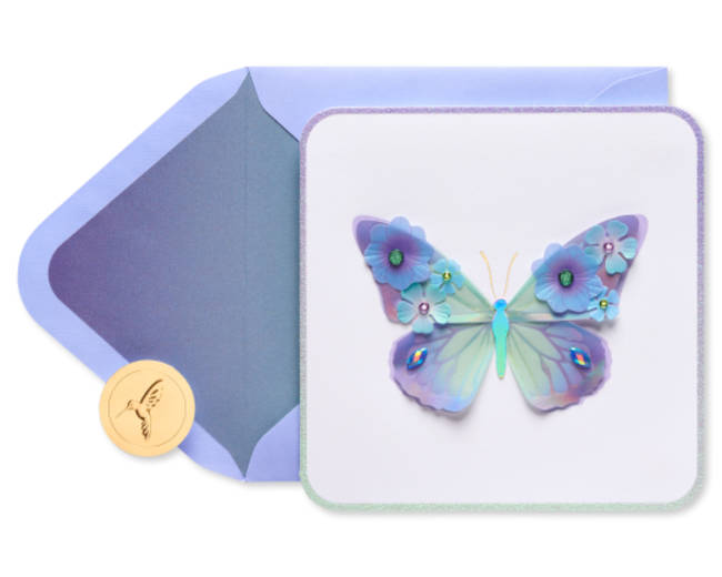 Bold Butterfly Birthday Greeting Card