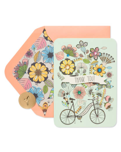 Bike Thank You Greeting Card