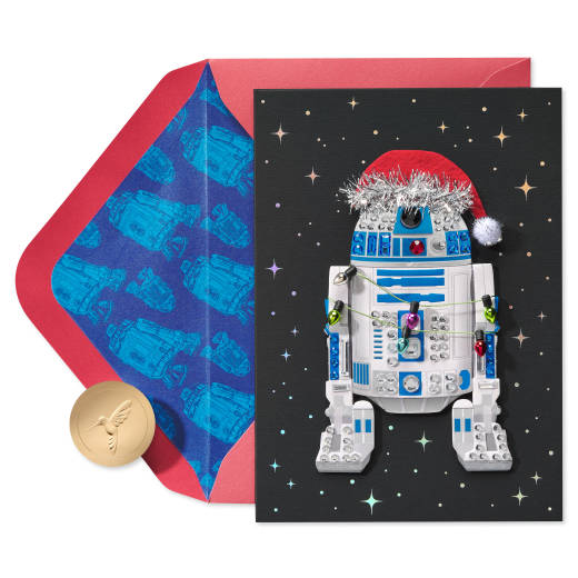 Merry Force Be with You Star Wars Christmas Greeting Card