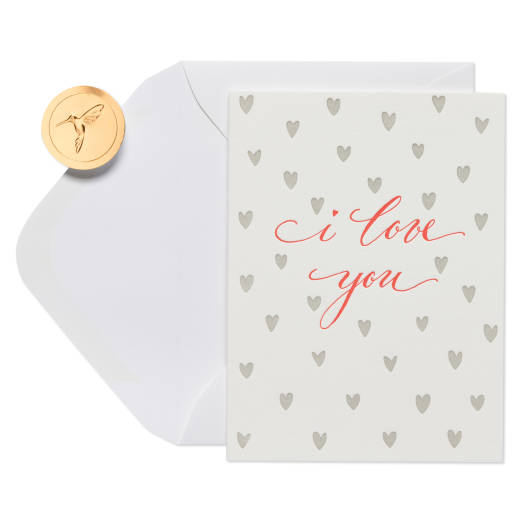 Red Hearts Romantic Greeting Card