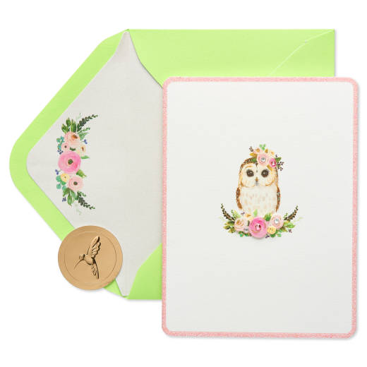 Owl Blank Greeting Card