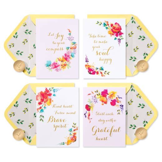 Grateful Heart Blank Encouragement Cards with Envelopes 20-Count