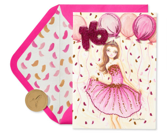 Sweet 16 Dress Birthday Greeting Card- Designed by Bella Pilar