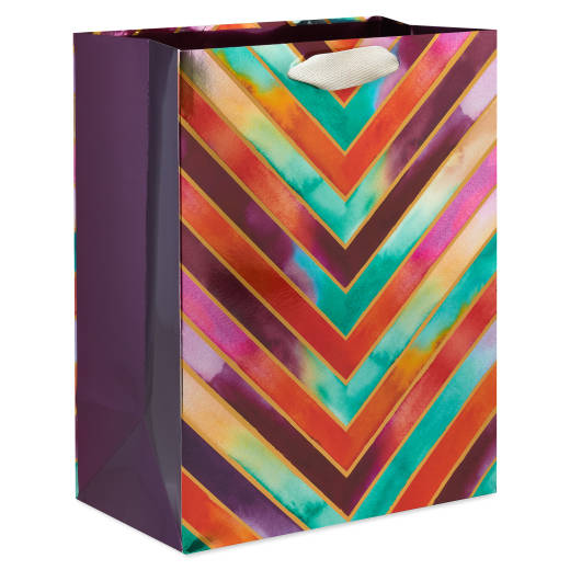 Fall Chevron Papyrus Large Gift Bag for Fall 1 Bag