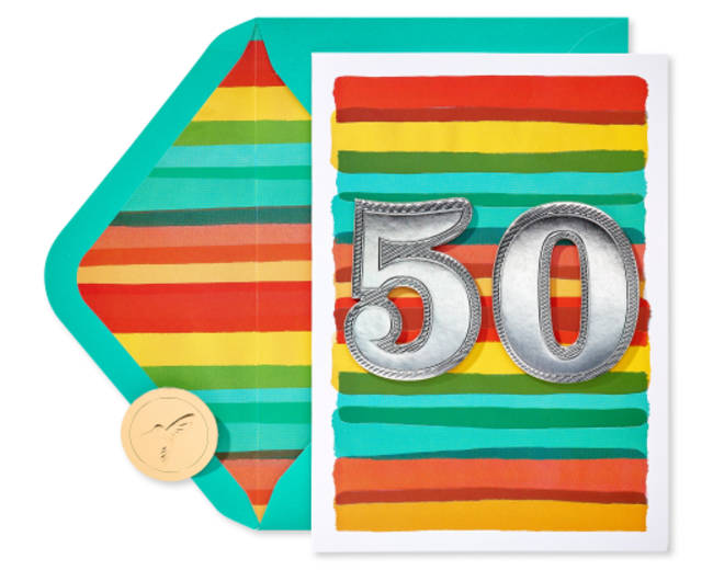 50th Birthday Greeting Card