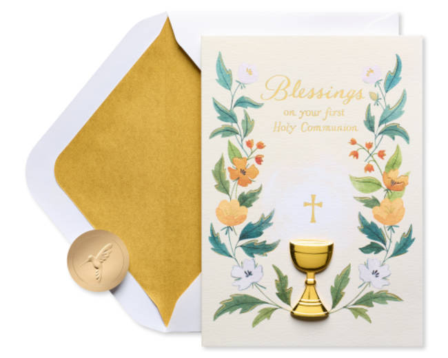 Chalice First Communion Greeting Card