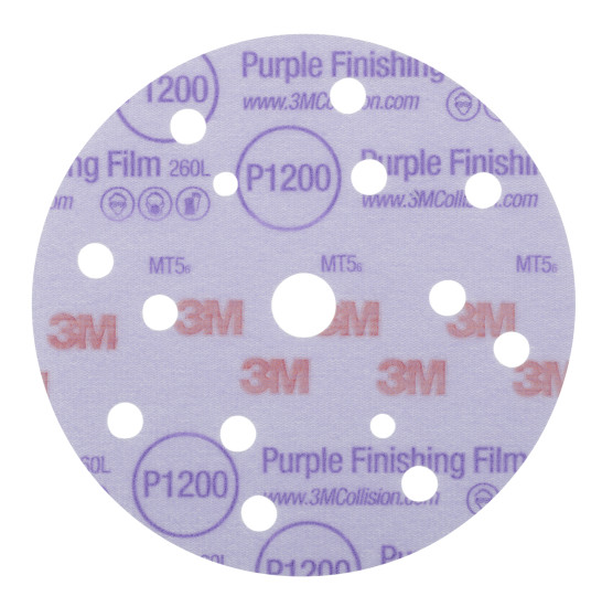 150mm P1200 260L 15 Hole Dustless Film Disc
