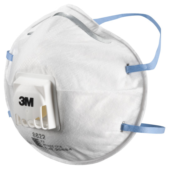 box10 3M Cupped Particulate Respirator, P2 valved