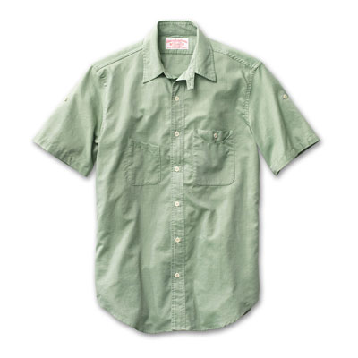 Filson Mens XS Wild Grass Short Sleeve Scout Shirt 10384-GW