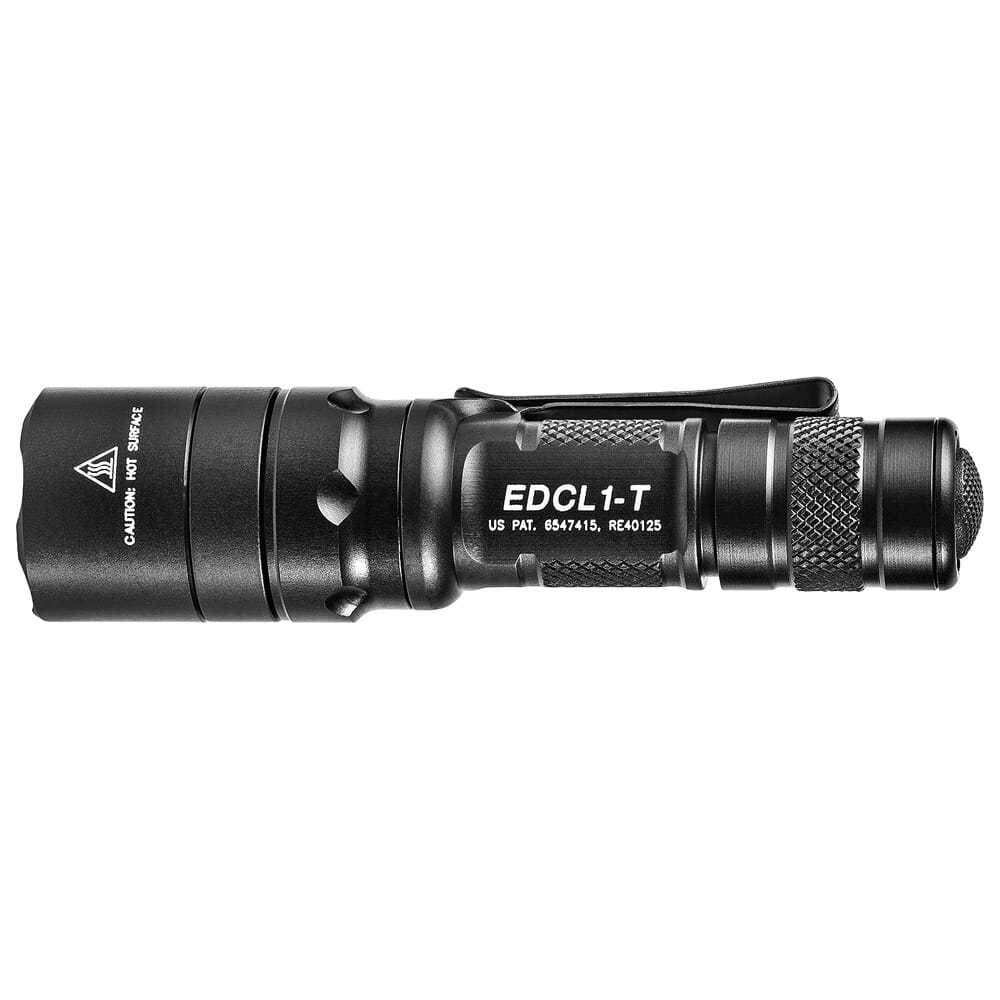 SureFire EDCL1-T 5/500 LU Everyday Carry Tactical LED Black Flashlight EDCL1-T