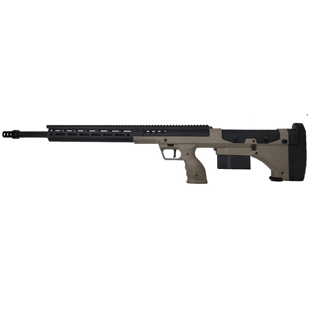 Desert Tech SRSM2 Standard .338 Lapua Mag 26" 1:9" 3/4x24" Bbl 5rd Black/FDE Bolt-Action Rifle SRS-RF-M-G26R-BF