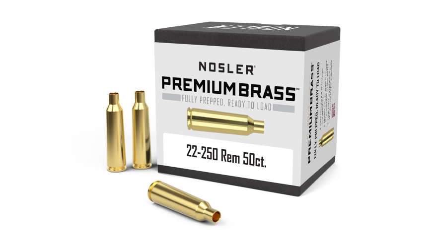 Nosler Premium Brass Box Brass - 22-250 Rem (50ct) Brass 10065