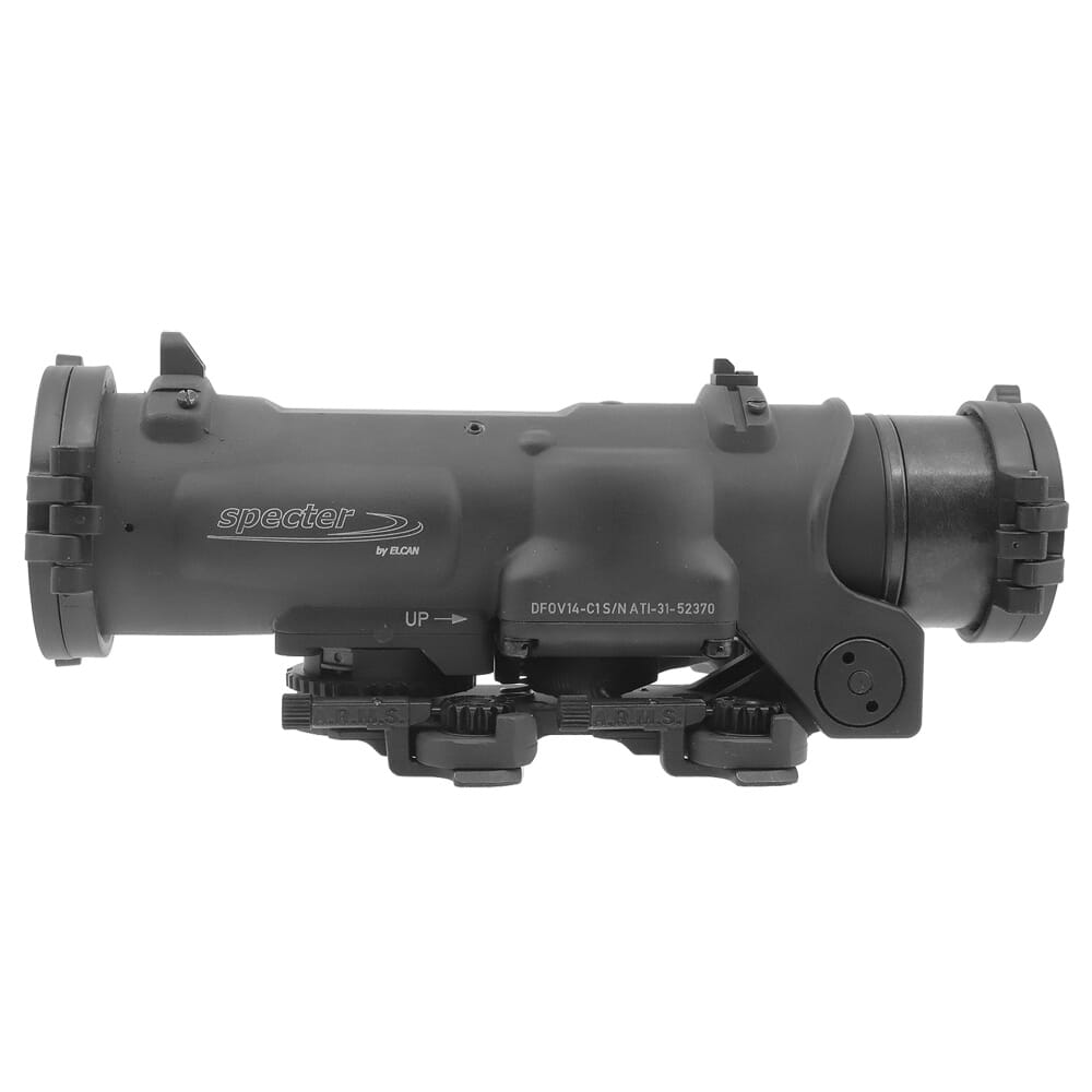 Elcan SpecterDR 1-4x 5.56mm Riflescope w/Flip Covers, ARD & A.R.M.S. Levers DFOV14-L1