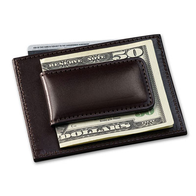 Filson Brown Money Clip W/Credit Card Case 30001-BR
