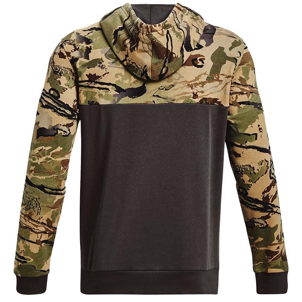 Under Armour Rival Camo Blocked Fleece Hoodie Charcoal/UA Barren Camo/Bayou XXL 1373180-019006