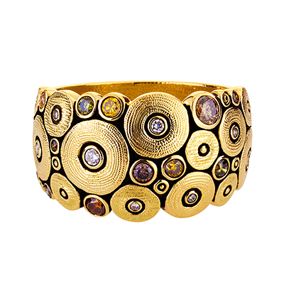 Alex Sepkus 18K and Diamond "Ocean" Ring