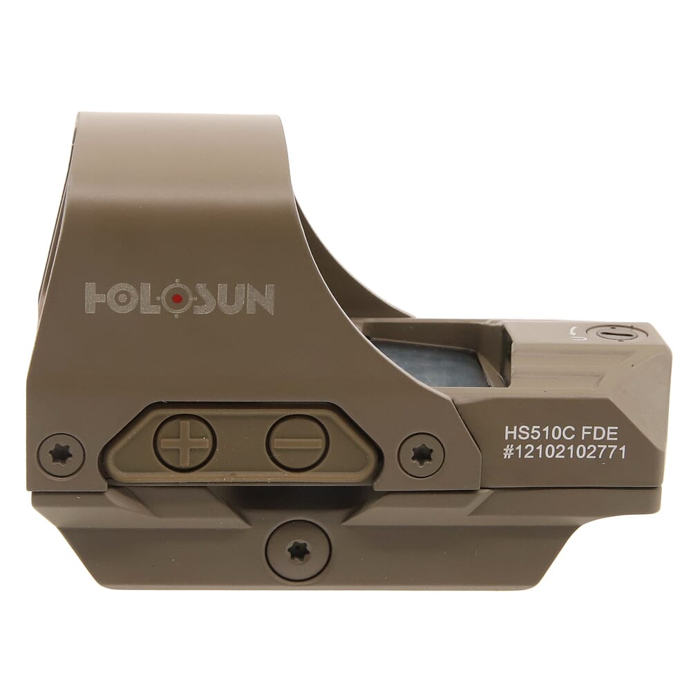 Holosun HS510C-GR Green Multi-Reticle Circle Dot FDE Reflex Sight w/Solar Failsafe & Shake Awake HS510C-GR-FDE