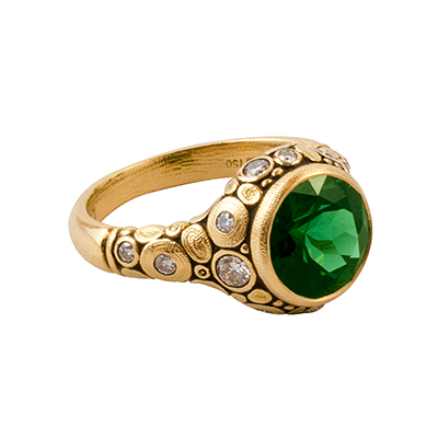 Alex Sepkus 18K and Diamond "Circle" Ring