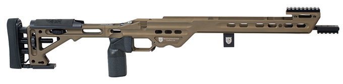 Masterpiece Arms BA Comp Chassis Rem700 LA RH Burnt Bronze