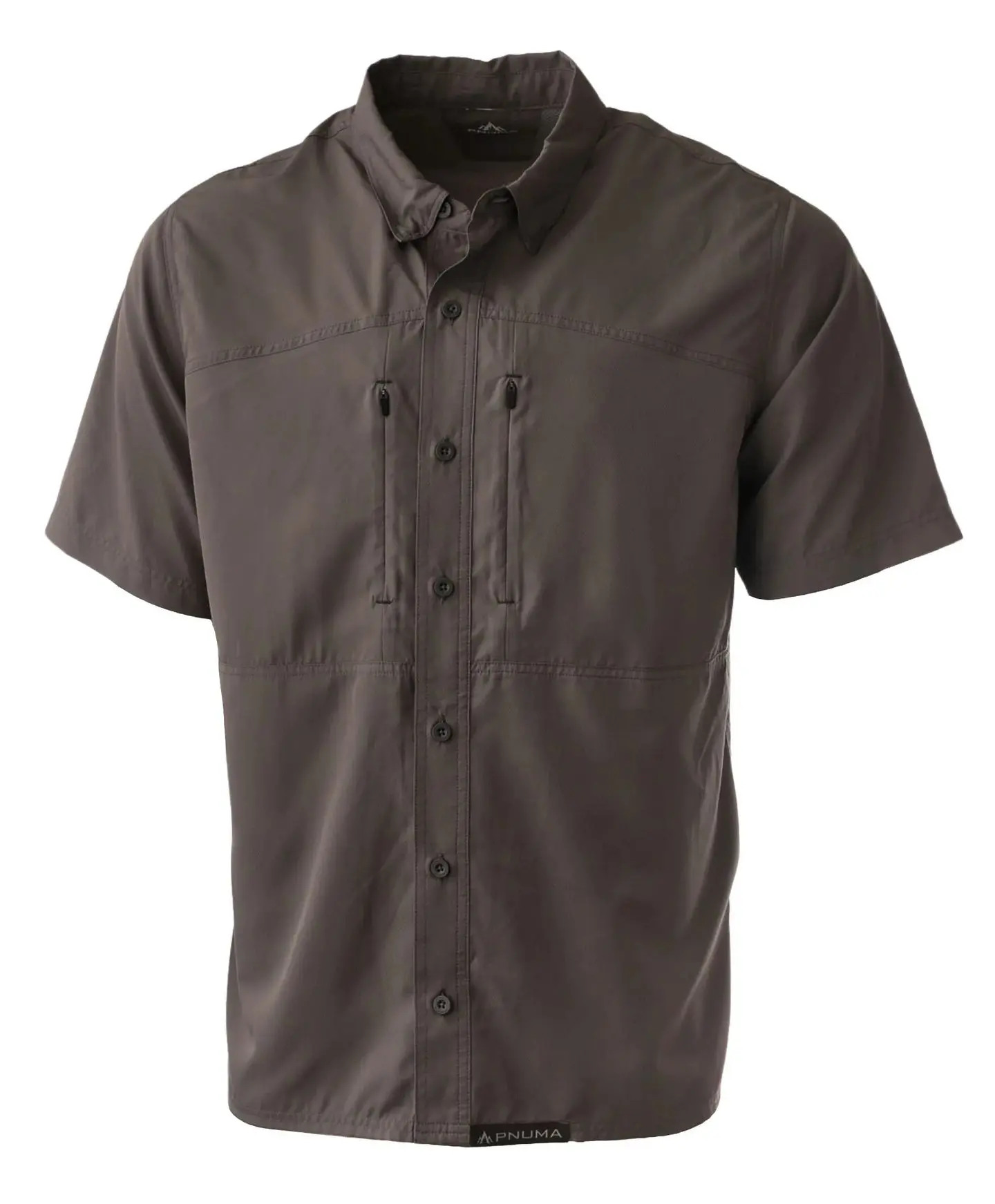 Pnuma Outdoors Short Sleeve Shooting Shirt Graphite Gray PSSSSP