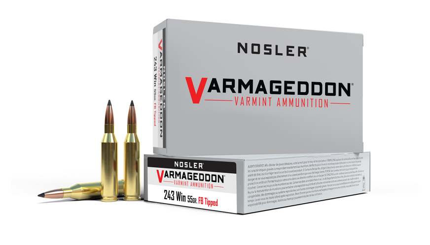 Nosler Varmageddon VGA - 243 Win 55g VG FBT (20ct) Ammunition 65165