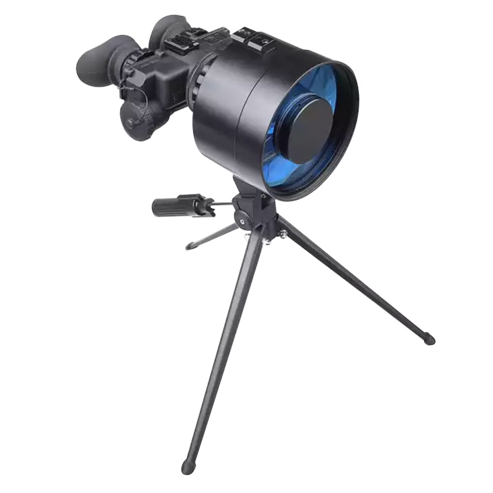 AGM FoxBat-8 3AW1 Gen 3 Lvl 1 White Phosphor IIT Night Vision 8x Bi-Ocular w/Long-Range Infrared Illuminator, Tripod, & Hard Case 13F8P82325401