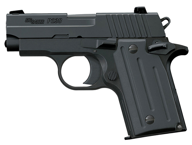Black Nitron Finish, SLITE Night Sights, Fluted Grips 238-380-BSS