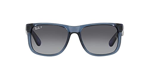 Ray-Ban Justin Transparent Blue Grey Gradient Polar 0RB4165-6596T355