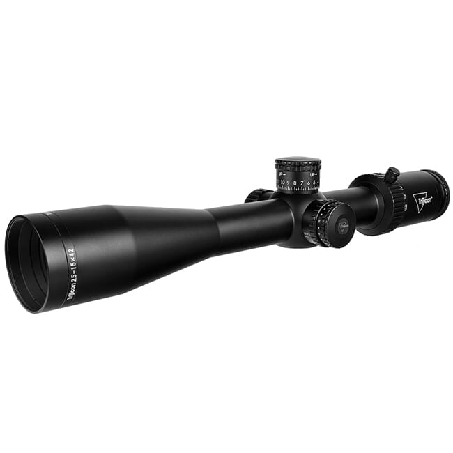 Trijicon Credo HX 2.5-15x42 SFP w/ Red MOA Center Dot, 30mm, Satin Black Riflescope 2900033