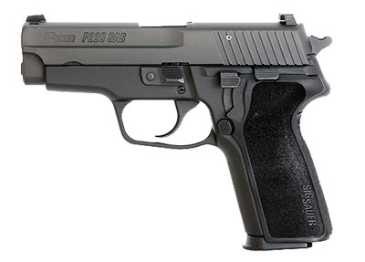 SAS, NON-RAIL, Black Nitron, Dehorning, SRT, SIGLITE Night Sights, 1-Piece Enhanced E2 Grip E29-357-SAS2B