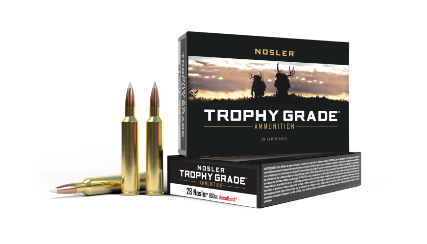 Nosler Trophy Grade TGA - 28 Nosler 160g AB SP (20ct) Ammunition 60035