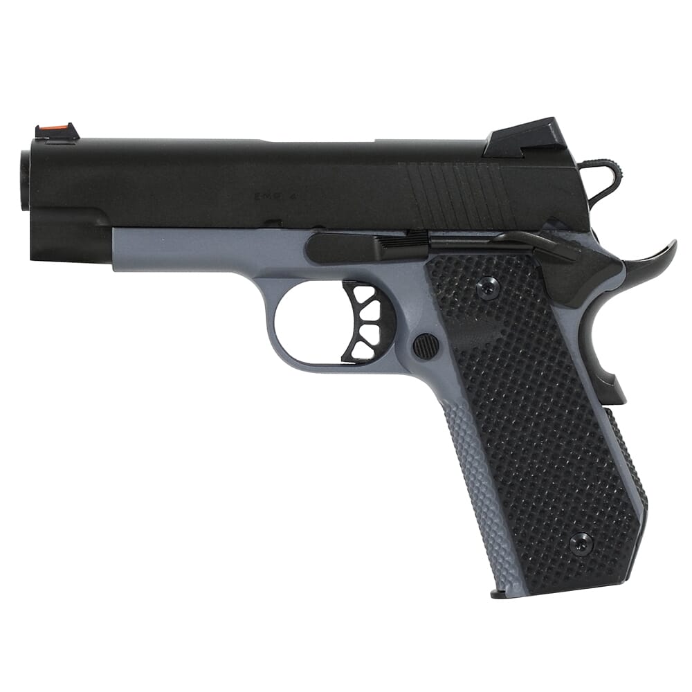 Springfield Armory 1911-A1 EMP 4" 9mm Champion Black Slide / Tactical Gray Frame Conceal Carry Contour Pistol (w/ 3 Mags & G10 Grips) PI9229Y