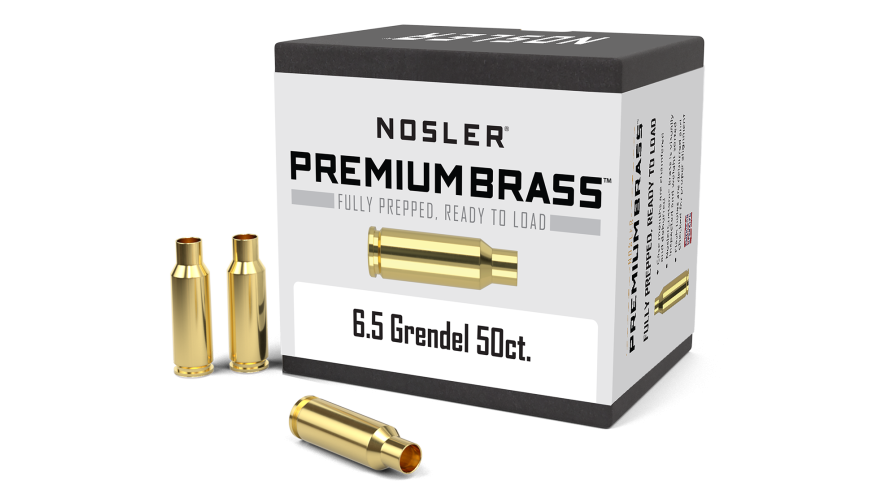 Nosler Premium Brass Box Brass - 6.5mm Grendel (50ct) Brass 44916