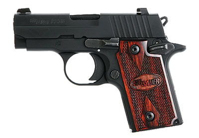 ROSEWOOD, Black Nitron Finish, SLITE Night Sights, Rosewood Grips---Same as Rosewood above, but with 238-380-RG-AMBI
