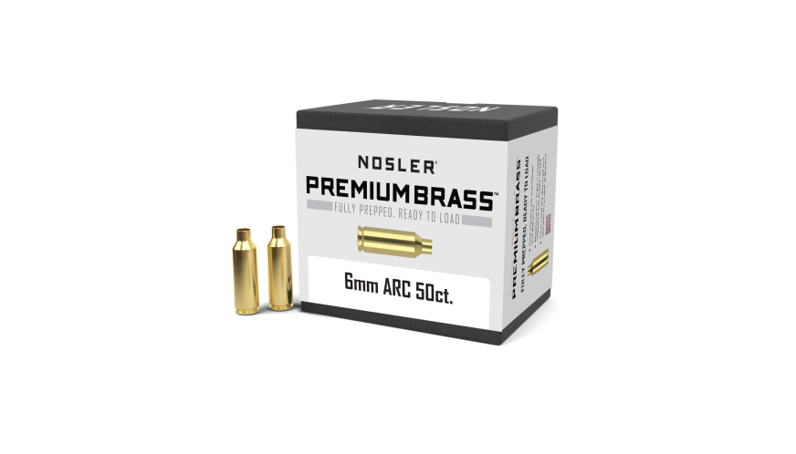 Nosler Premium Brass Box Brass - 6mm ARC (50ct) Brass 10272