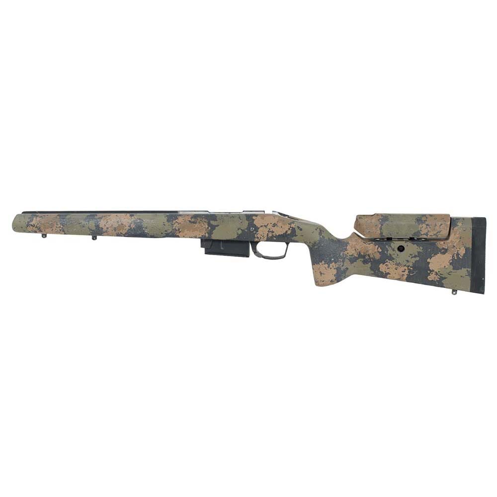 Manners Elite Carbon T2A Rem 700 SA DBM #7 Contour Adj Cheek - 2 front studs - Black Forest