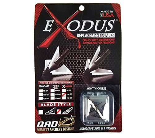 QAD Exodus Crossbow Replacement 100gr Swept Blade Broadhead BCR100-S