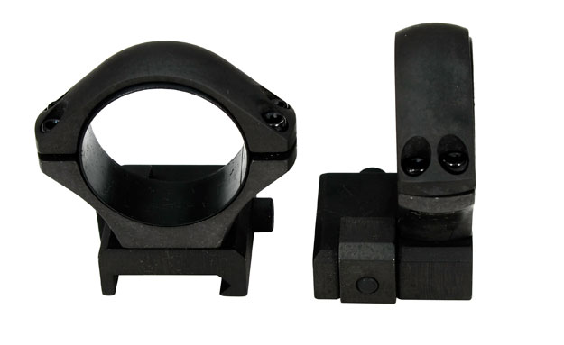 Sako Optilock Ring Set 30mm Low; Fits Picatinny rail; Phosphate; S180F918